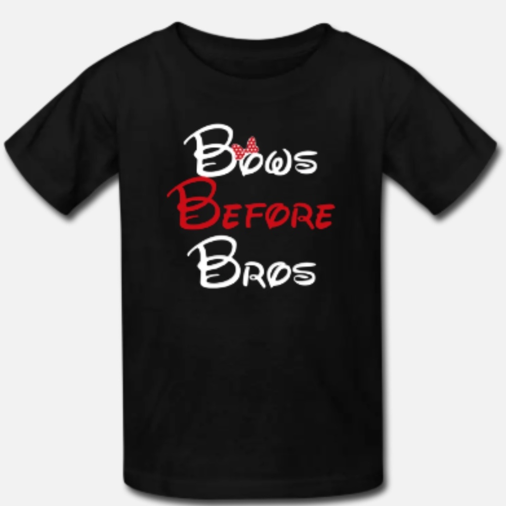 Custom T-shirts "Bows before Bros"
